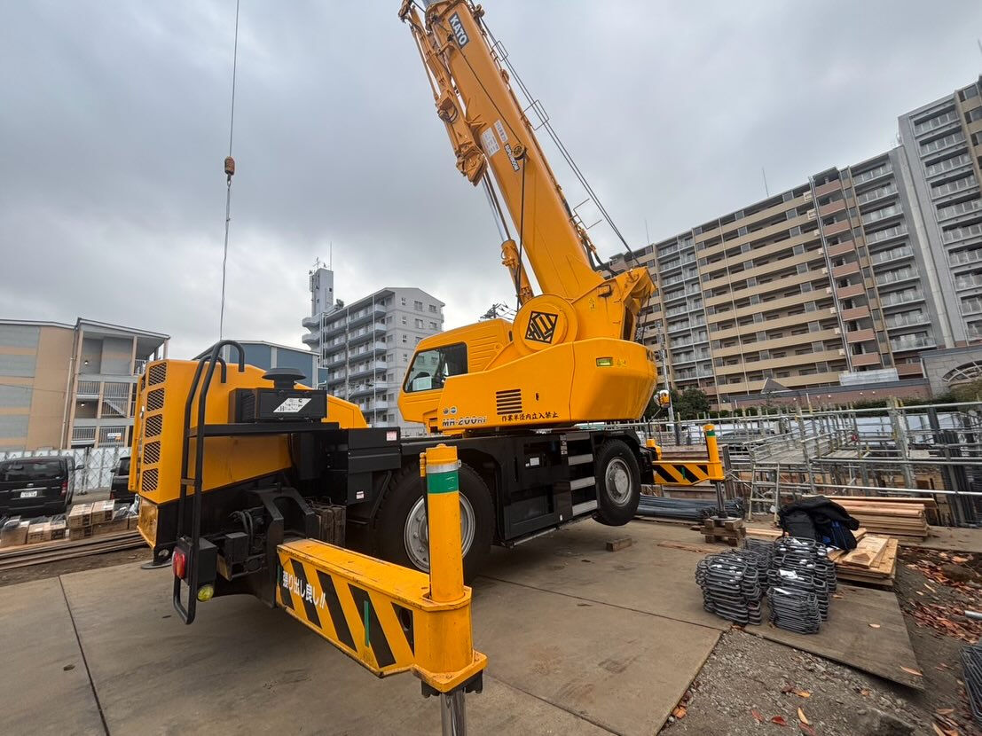 特車申請、道路使用許可申請、現調、鉄骨建て方、鉄骨材揚重