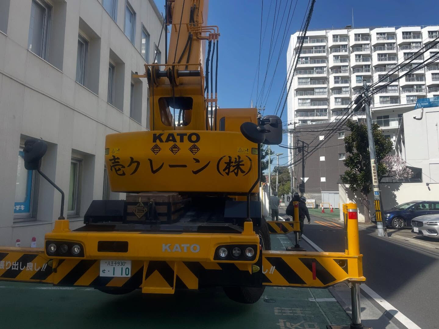 伐採作業、足場材、木造建て方