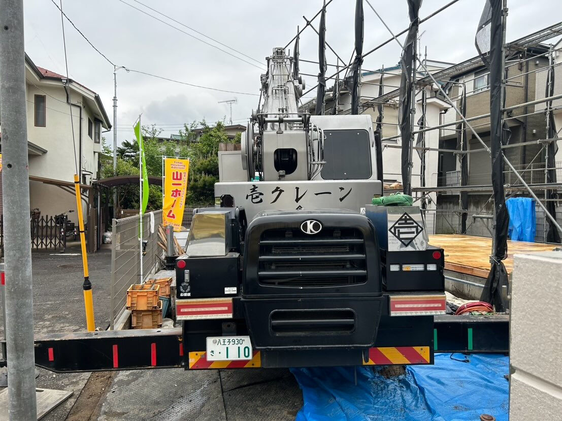 木造建て方作業