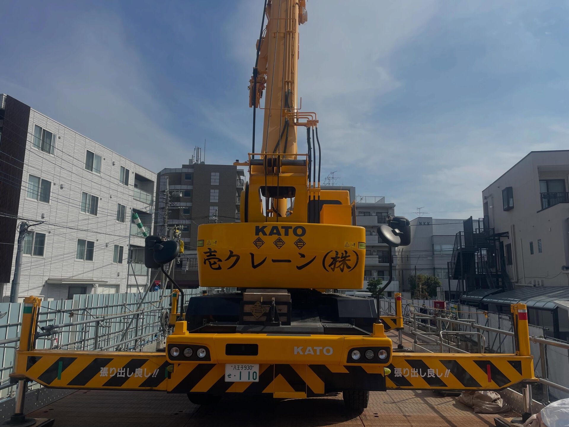 ベルトコンベアー交換作業、建て方作業、足場材揚重作業、伐採作